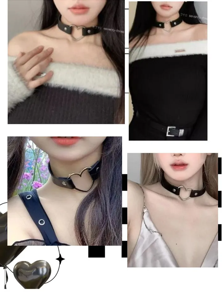 주폭 [초커+목줄세트]키치 하트,포켓걸,실버벨 초커 남자친구 이벤트남친선물 이벤트소품 코스프레소품 목줄초커 초커세트 상세 이미지 37