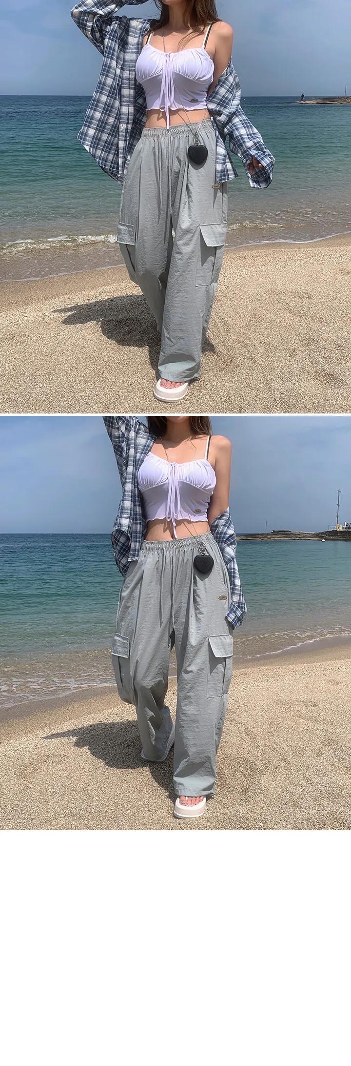 [MADE/Essel]핀 투웨이 워터프루프 와이드 카고팬츠 상세 이미지 39