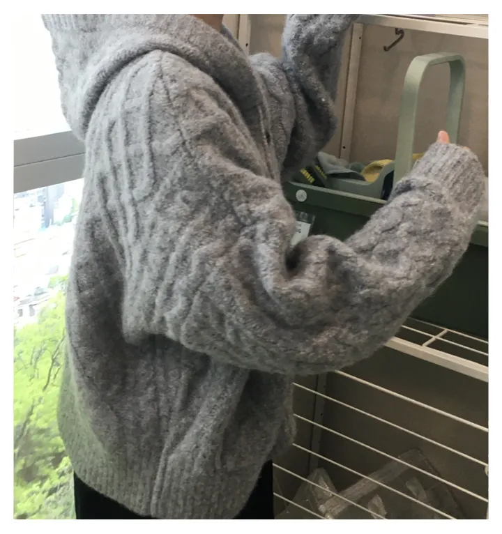 [포근한 무드] 폭닥 니트 후드 가디건 (2 color) 상세 이미지 35