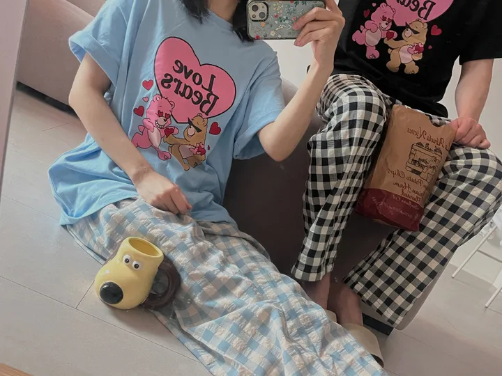 러브베어 하트 커플 곰돌이 티셔츠 상세 이미지 29