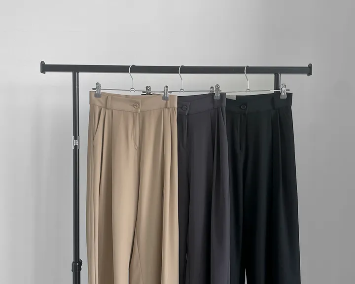 [4계절템/숏,롱/~2XL] 올리브유 메가 통 와이드 더블 핀턱 사계절 슬랙스 상세 이미지 29