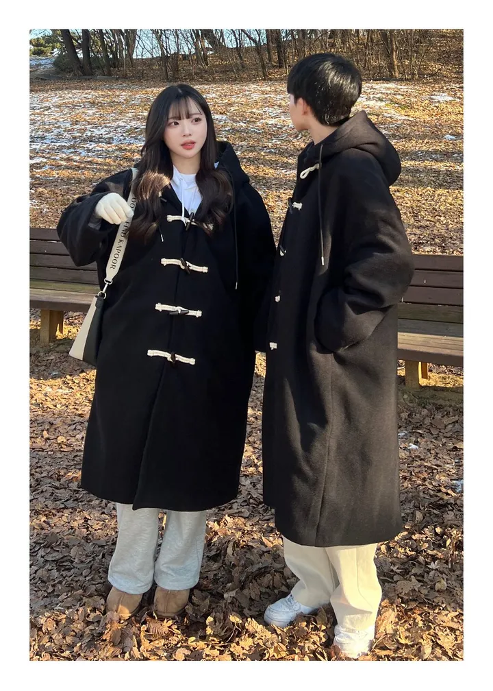 [최저가/숏&롱] 떡볶이 후드 겨울 가을 코트 고퀄리티 남녀공용 아우터 자켓 오버핏 빅사이즈 커플룩 시밀러룩 상세 이미지 18
