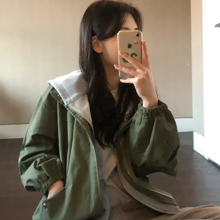[최저가보장/후드탈부착!] 루즈핏 후드 레이어드 야상 점퍼 누빔 안감있음 -2colo 상세 이미지 49
