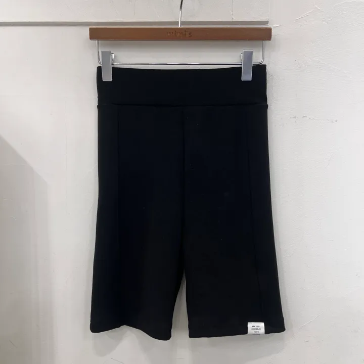 (봄신상) [쇼츠레깅스/옆절개라인] 패치 절개 4부 레깅스 2color 상세 이미지 8