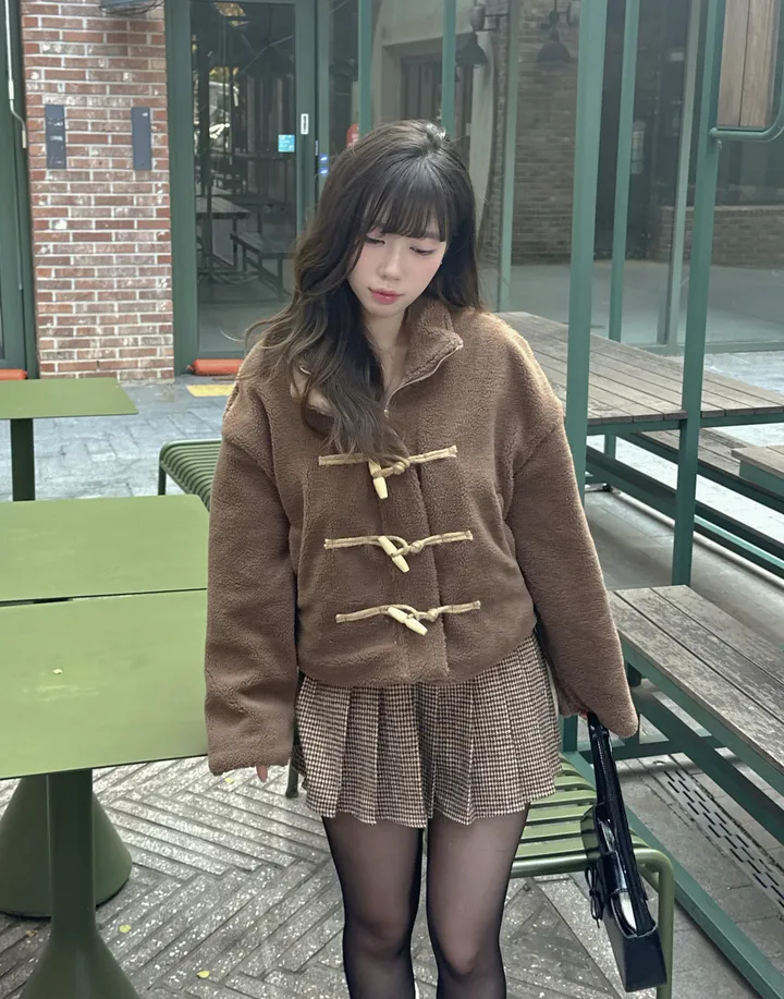 🚀season off SALE🚀[왕따뜻/갓성비🤍] 반목카라 양털 뽀글이 플리스 누빔 떡볶이 집업 숏자켓 3color 상세 이미지 34