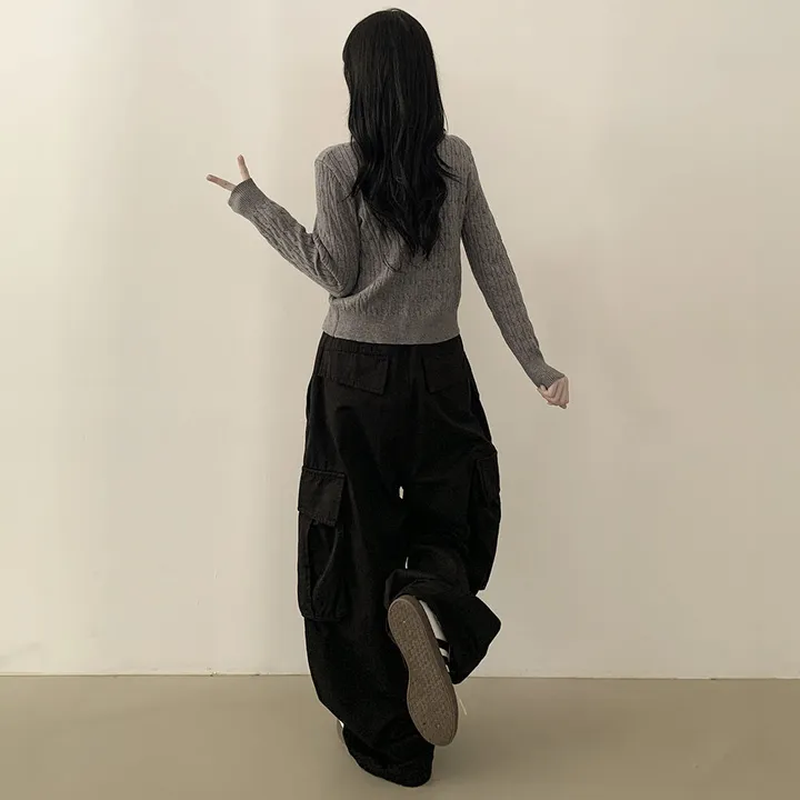 [고퀄!/가디건의 정석] 꽈배기 라운드 케이블 기본 세미크롭 긴팔 봄가디건 상세 이미지 23