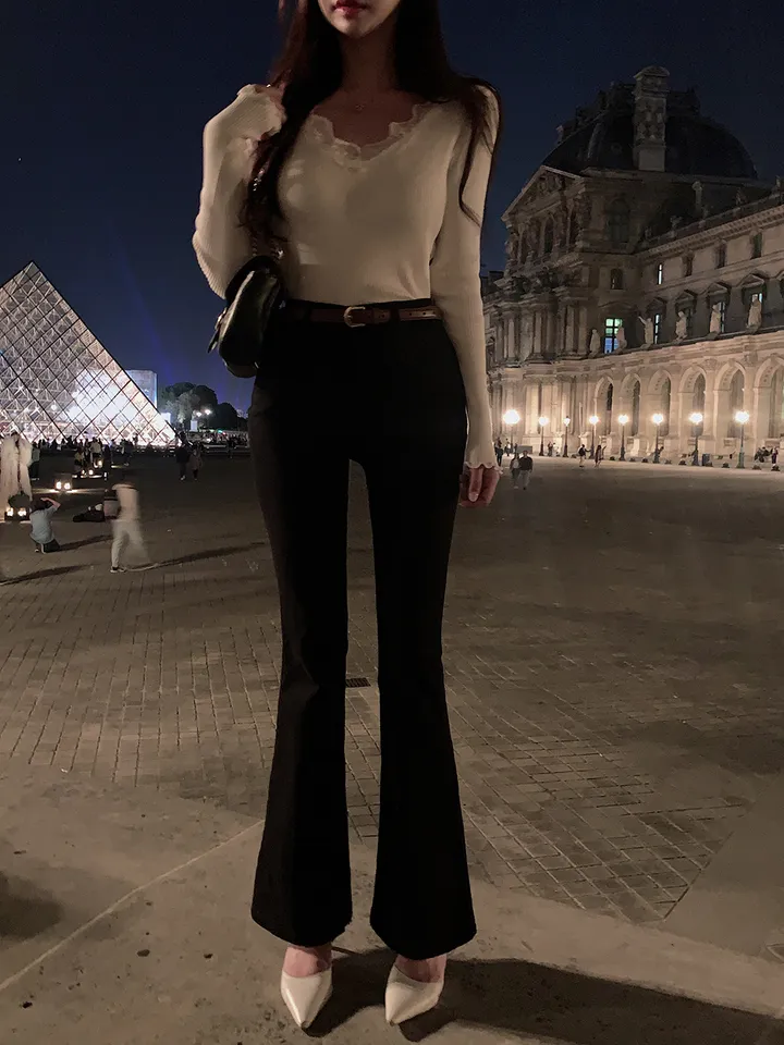 단독) 볼링레직기밴딩부츠컷 pants 💗2ver.숏/롱 (xs사이즈,숏기장 추가!) 상세 이미지 40