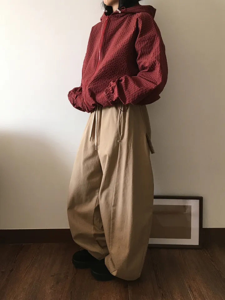 MD픽🩵 베카 체크 투웨이 후드 점퍼(5color) 상세 이미지 33