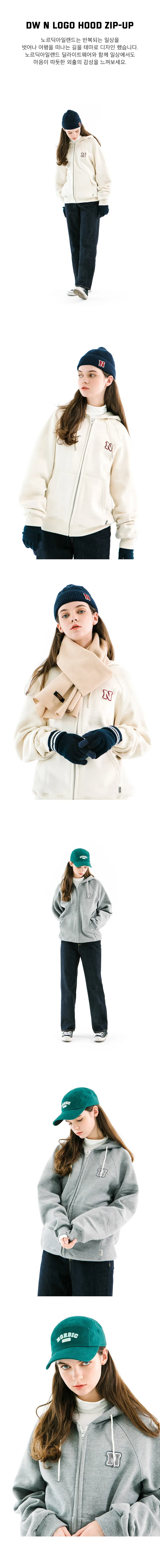 DW N LOGO 후드집업 상세 이미지 2