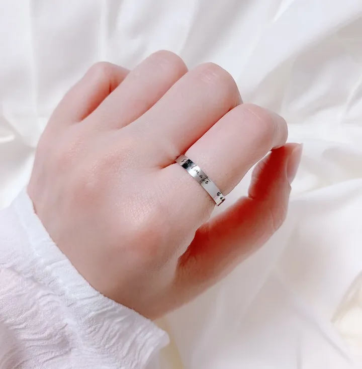 [안쪽각인] skin각인반지 써지컬 각인 이니셜 반지 상세 이미지 5