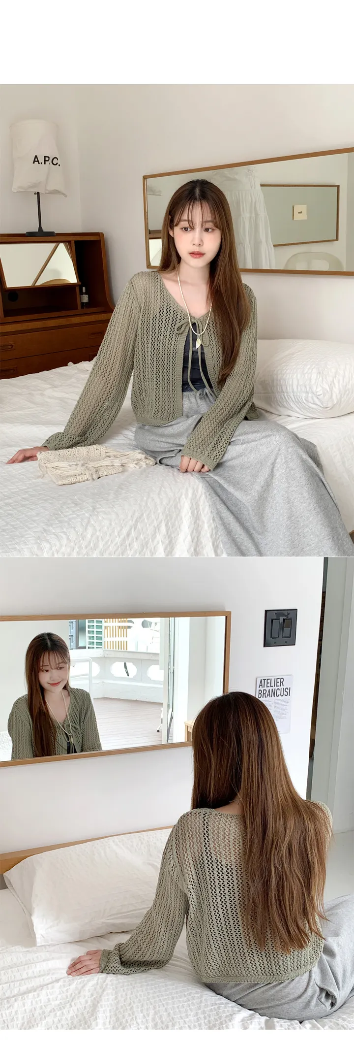 [살안타템/얇~은가디건♥]네트스트링가디건 상세 이미지 14