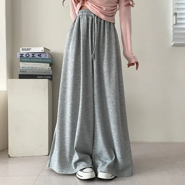 [~5XL까지💕/인생바지] 빅사이즈 허리 스트링 오버핏 통 와이드 밴딩 팬츠 상세 이미지 7