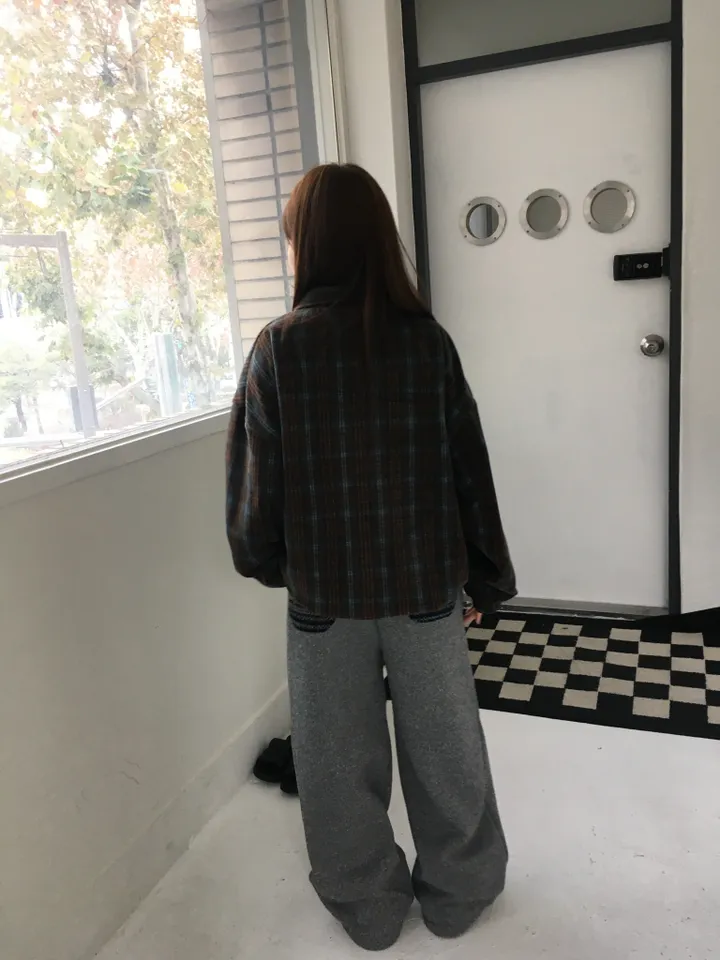 (2 color) 도쿄 체크 후리스집업 상세 이미지 12