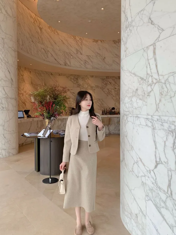 [겨울신상✨] 슈슈 노카라자켓 / 겨울자켓 가을자켓 기모자켓 울자켓 모직자켓 울코트 모직코트 숏코트 숏자켓 트위드자켓 하객룩 겨울코트 핸드메이드 코트 떡볶이코트 후드코트 레이어드 자켓 기모 코듀로이 스웨이드 무스탕 퍼자켓 하프코트 케이프코트 망토 겨울옷 상세 이미지 18