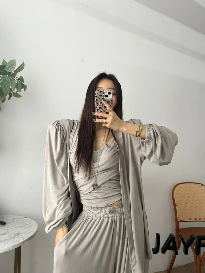 [나시+가디건+팬츠/임산부가능/달미픽] 후덜데일리SET(3color) 상세 이미지 25