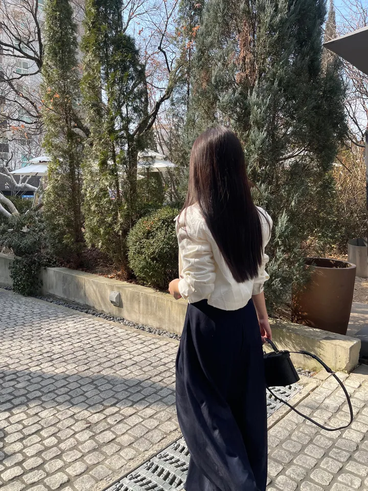 [주문폭주!/퀄팅자켓/봄신상/봄옷/청자켓/데님자켓/크롭/로맨틱/모던시크/페미닌/데일리/하객룩]다이아 데님자켓 상세 이미지 7