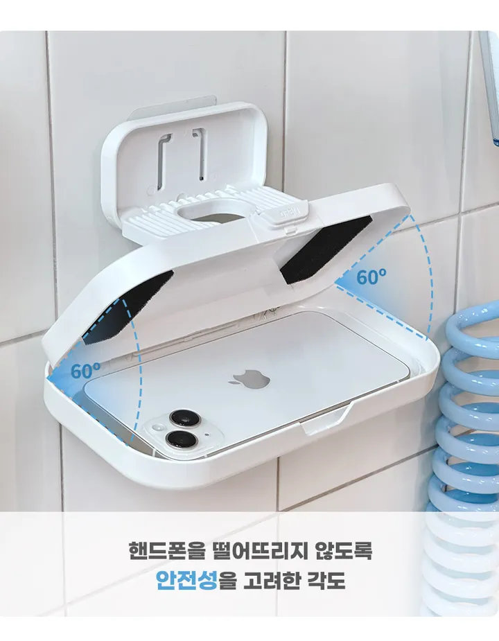 🚀빠른출발🚀 줌인 라운드 방수 스마트폰거치대 360도 회전 핸드폰거치대 상세 이미지 6