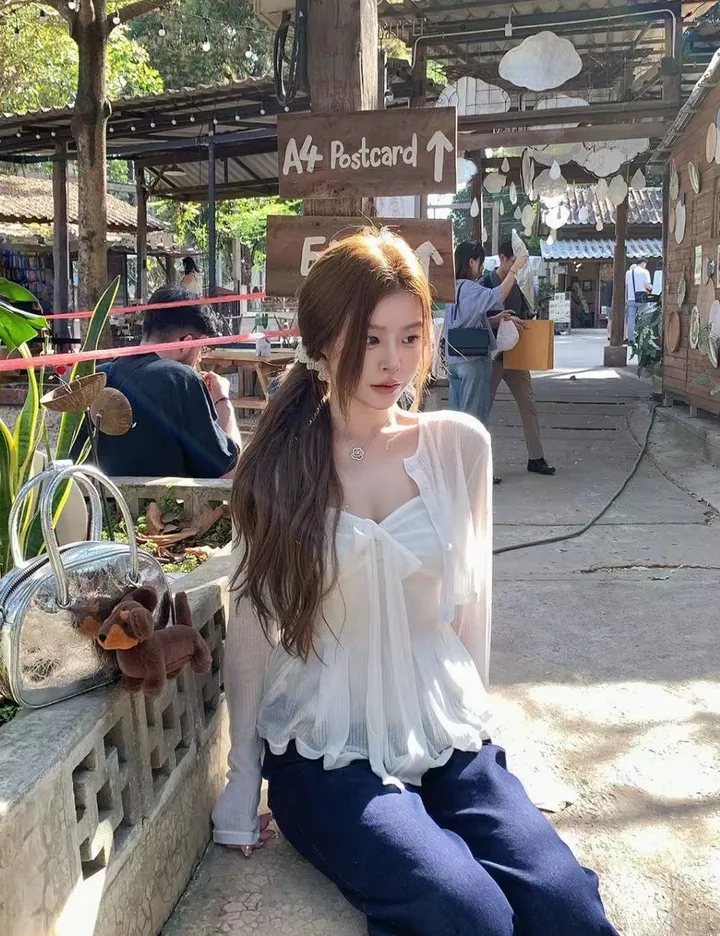 [봄/세트] 나리 리본 포인트 가디건 세트 - 1color 상세 이미지 5
