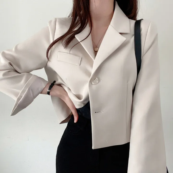 봄자켓🌷(백화점퀄) 어텀 메이비 소매트임 숏 자켓 상세 이미지 36