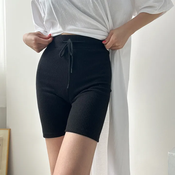 쫀쫀 스판 스트링 4부 골지 레깅스 3color 상세 이미지 35