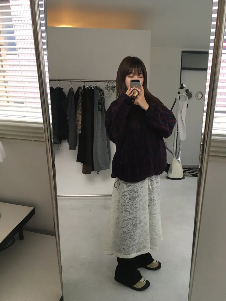 (2 color) 도쿄 체크 후리스집업 상세 이미지 44