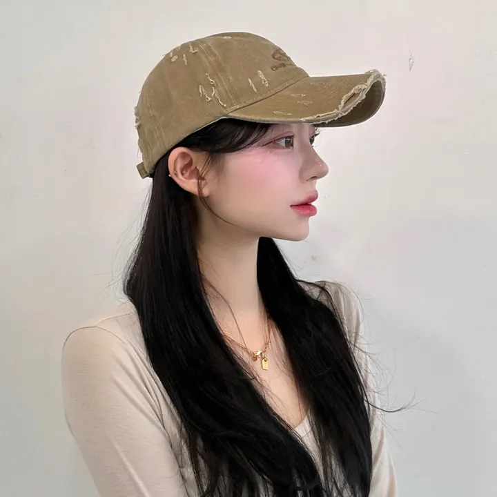 [🧢+팔찌+안경+캡가드증정❤/묶음할인✨] 캐피튜드 빈티지 리퍼 이파워 프리젠츠 볼캡 - 연예인핏 데일리 남녀공용 소두핏 레트로 소두핏 대두커버 연예인 아이돌 사계절 커플 모자 상세 이미지 110