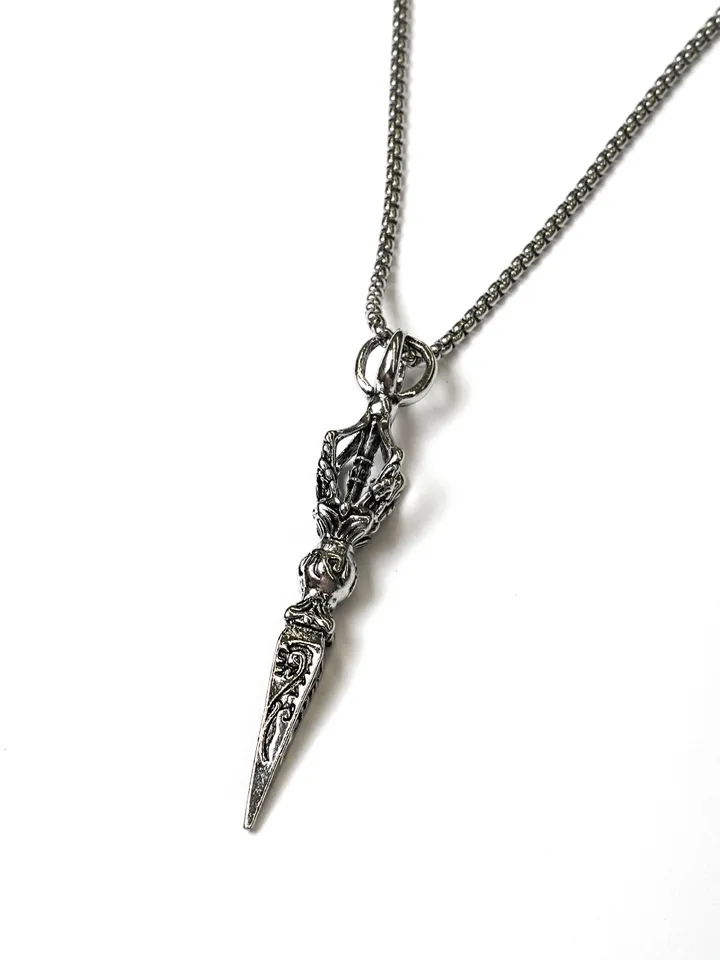 [s.steel] sculpture necklace | 조각 빈티지 목걸이 써지컬 상세 이미지 30