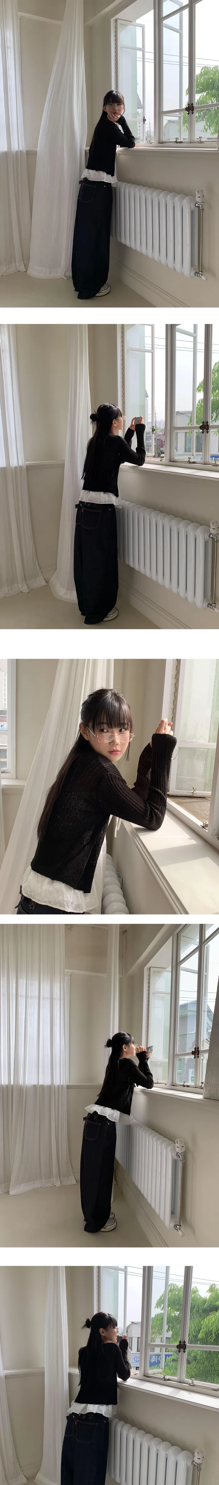 [모델추천/핏보장/데일리🌸] 파우더 여름 부클 데일리 골지 가디건 - 5color 상세 이미지 18