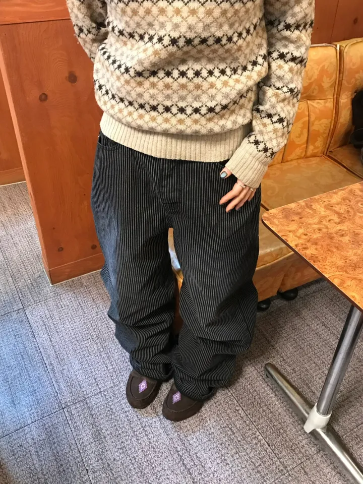 ♨주문폭주♨ #블랙 스트라이프 생지 데님 (당일 배송) 상세 이미지 10
