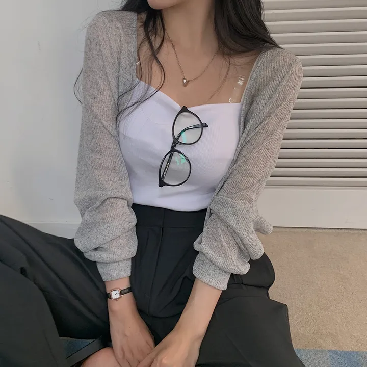 [햇빛차단☀️/블랙 당일출고!] 자체제작 #크치Made 순애 린넨 세미 크롭 볼레로 여름가디건 - cd (장마룩,워터밤,흠뻑쇼 필수템) 상세 이미지 29
