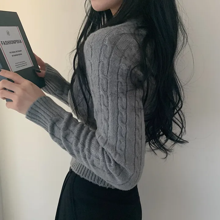 [허리보정2탄] 에브리데이 꽈배기 브이넥 니트 ;4col 상세 이미지 14