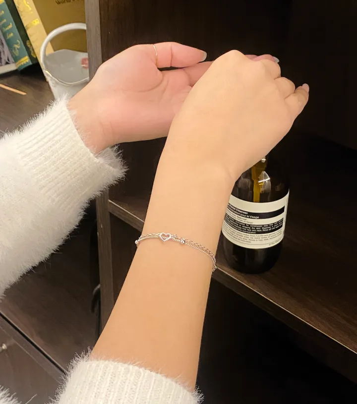 당일출고❤변색,알러지❌ 하트볼 레이어드 팔찌 우정 커플 써지컬 소원 비즈 원석 팔찌 생일 선물 커플템 우정템 가을 겨울 하객룩 BR-001 BR-006 BR-016 BR-026 상세 이미지 10