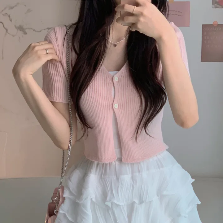 [반팔&긴팔 ver.] 💞꼬옥 소장 - 4계절 내내 활용! 데잇 투버튼 골지 가디건 상세 이미지 13
