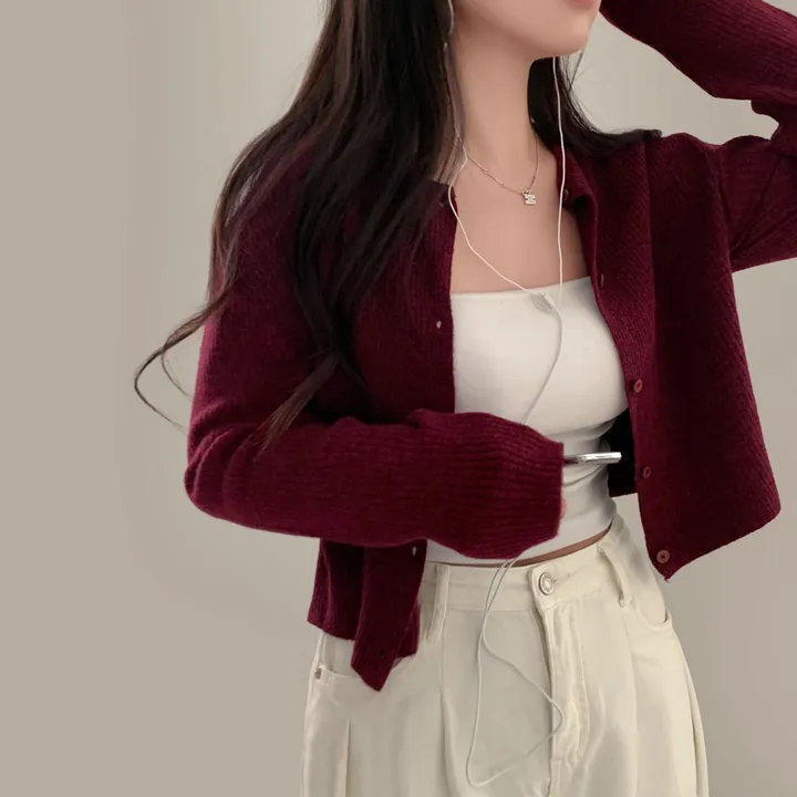 [🍇1만장 돌파!]퍼스널 로즈 캐시울 니트 가디건 - 5color 상세 이미지 18