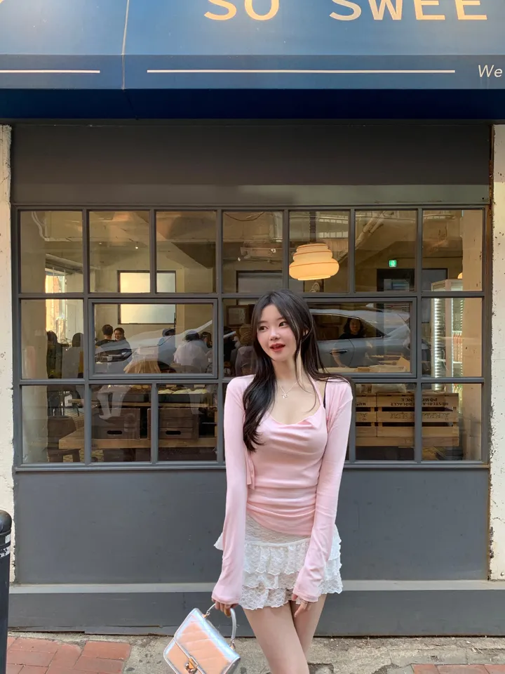 베리유 언발 드래이핑 가디건 세트 상세 이미지 24
