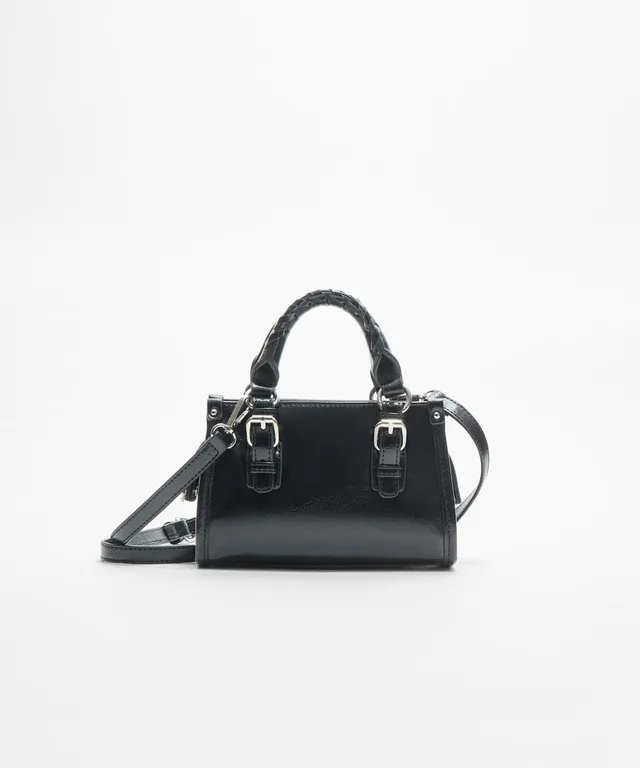 스트라디바리우스 모던 크로스바디 베이직 크로스백 브레이드 스트랩 0488/811 BLACK