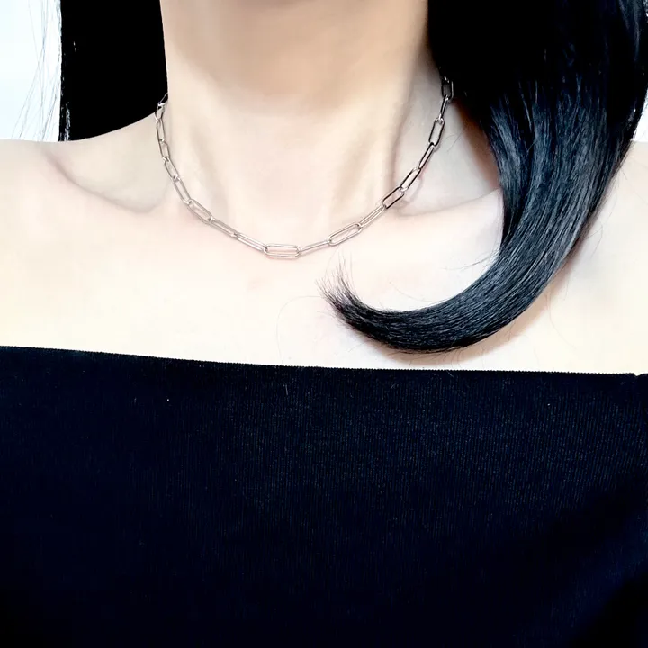 4주년 감사❤️6200원 [2개이상구매시할인]써지컬 데일리 초커 레이어드 목걸이 클립 십자가 하트 진주 볼드 군번줄 볼체인 블랙체인 상세 이미지 92