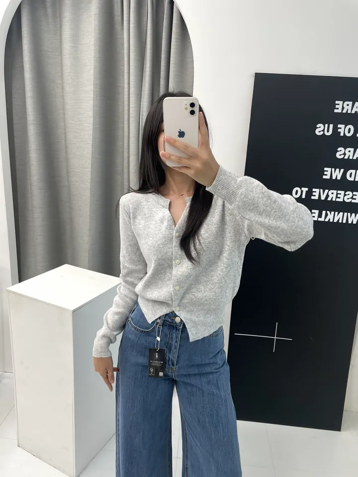 ❤봄컬러추가❤ 13컬러 캐시미어 라운드 트임 니트가디건 상세 이미지 22