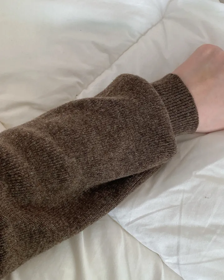 [데일리/인생핏] 라운드 무지 기본 긴팔 니트 가디건 상세 이미지 18
