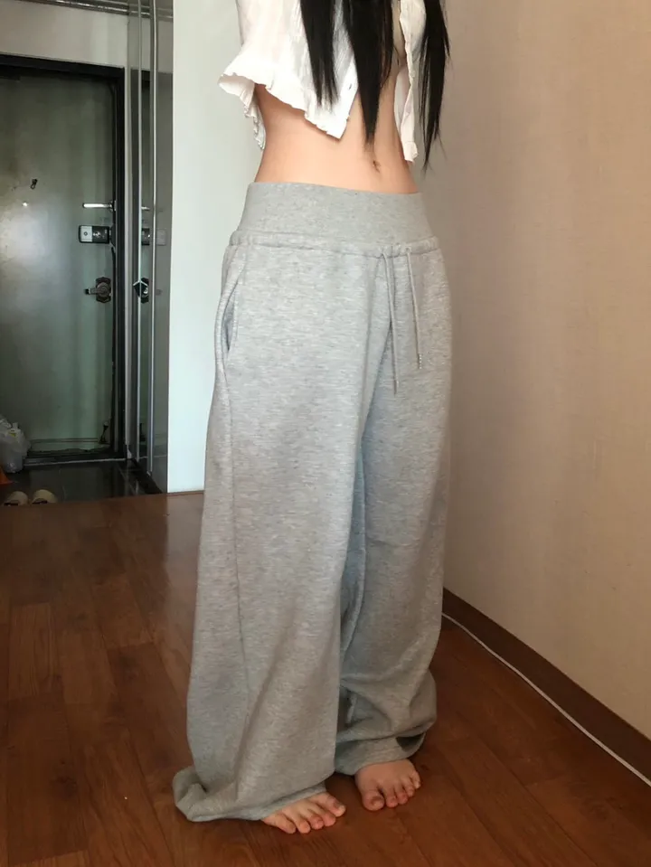(골넓핏❤️‍🔥/~2XL/2col)코르셋 골반뽕 밴딩 와이드 트레이닝팬츠 상세 이미지 16
