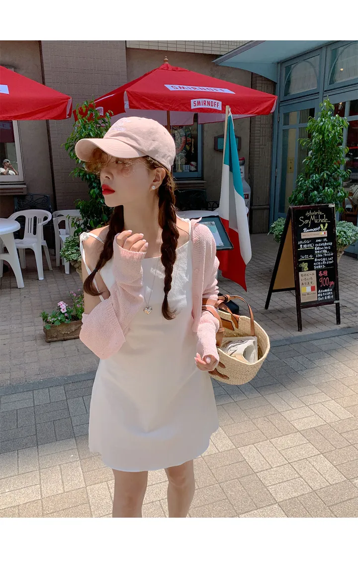 [살안타💖] 팝핑 솜사탕 니트 가디건크롭 시스루 레이어드 볼레로 커버업 부클 가디건 가을 간절기 아우터 살안타템 상세 이미지 75