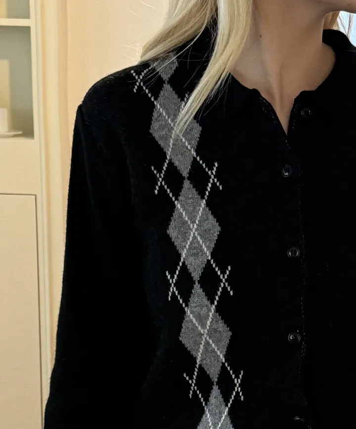 콜리 아가일 카라 가디건 상세 이미지 32