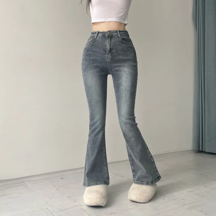 [인생팬츠/기장선택/~2XL] 빈티지 워싱 스판 하이웨스트 부츠컷 데님 롱 팬츠 - 6color 상세 이미지 28
