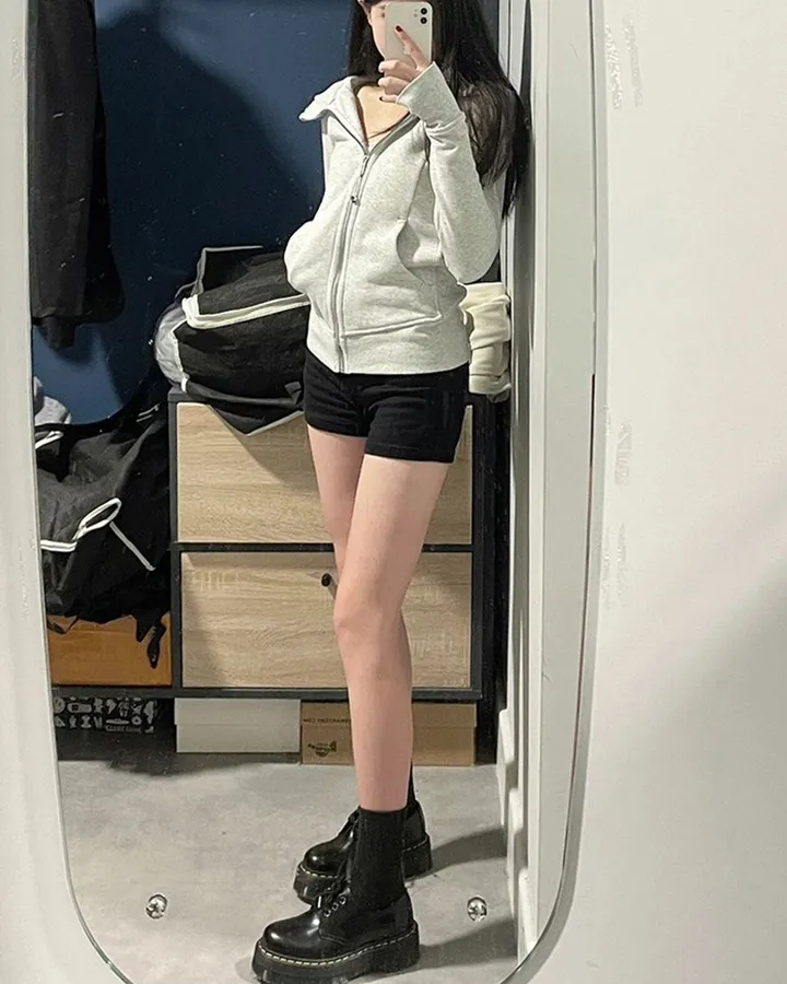 고급 버전🖤슬림핏 후드집업 상세 이미지 8
