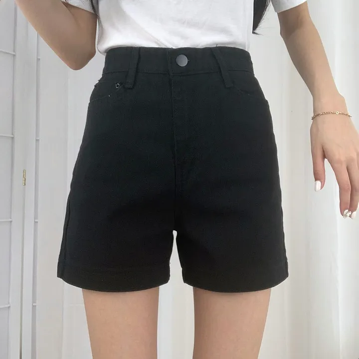 [2Color]베이직 기본 하이웨스트 데일리 면반바지 상세 이미지 1
