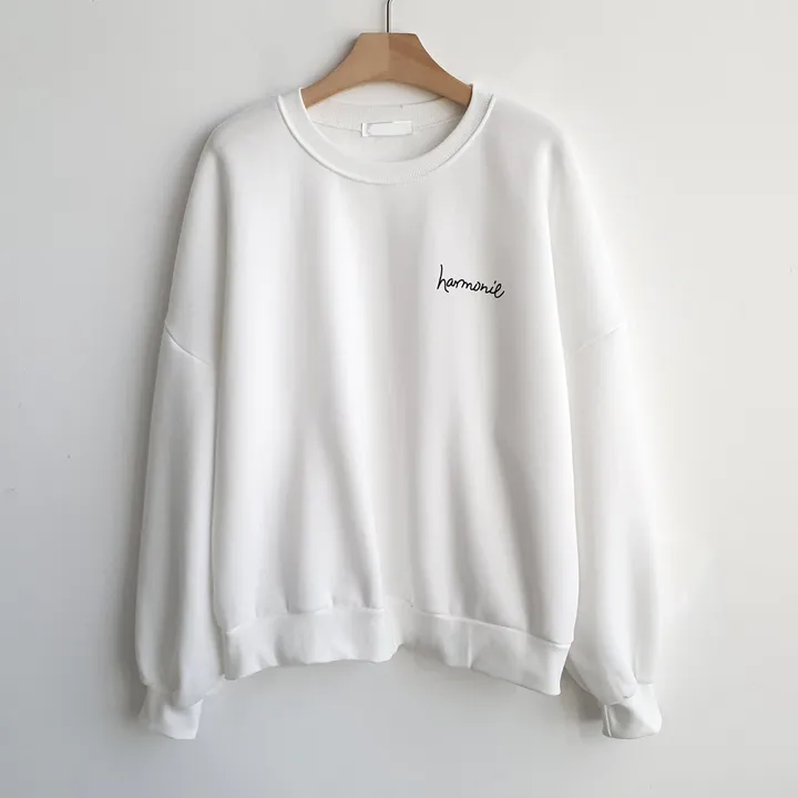 당일발송⚡[데일리/묶음할인] 심플 오버핏 하모니 레터링 맨투맨 4color 상세 이미지 42