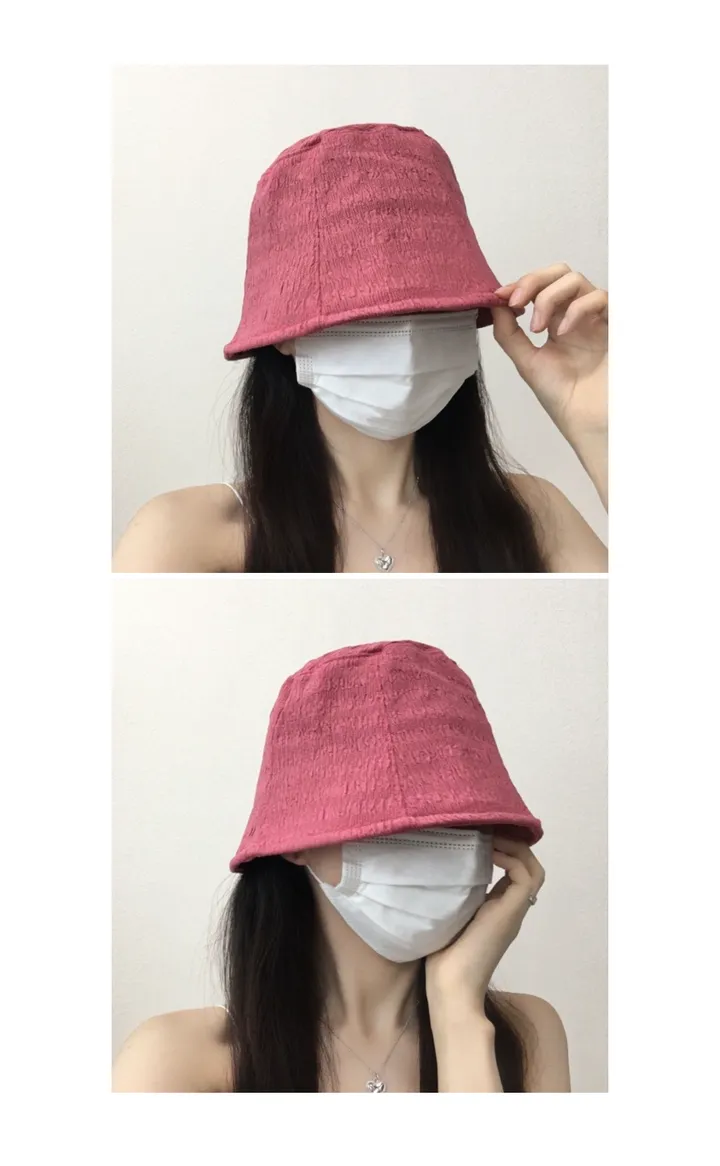 [추가할인/당일출고] 보라빛 주름 벙거지 - 고퀄리티 빅사이즈 연예인핏 데일리 봄 여름 가을 신상 버킷햇 여자 상세 이미지 21