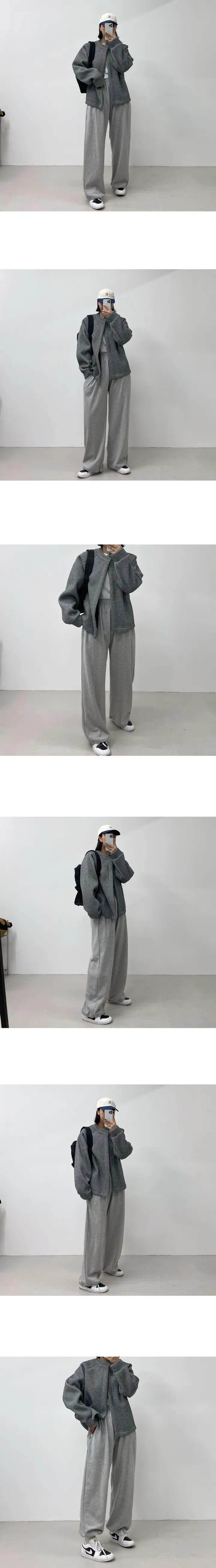 [주문폭주] 키작남 아미 크롭 합포 하찌 골지 니트 가디건 자켓 5609 상세 이미지 9