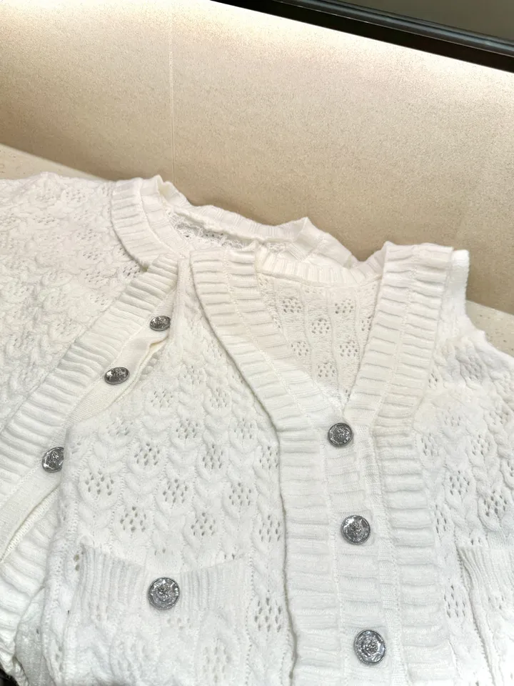 [수입/나시가디건set] 로멜 큐빅 나시 가디건 set [2color) 상세 이미지 7