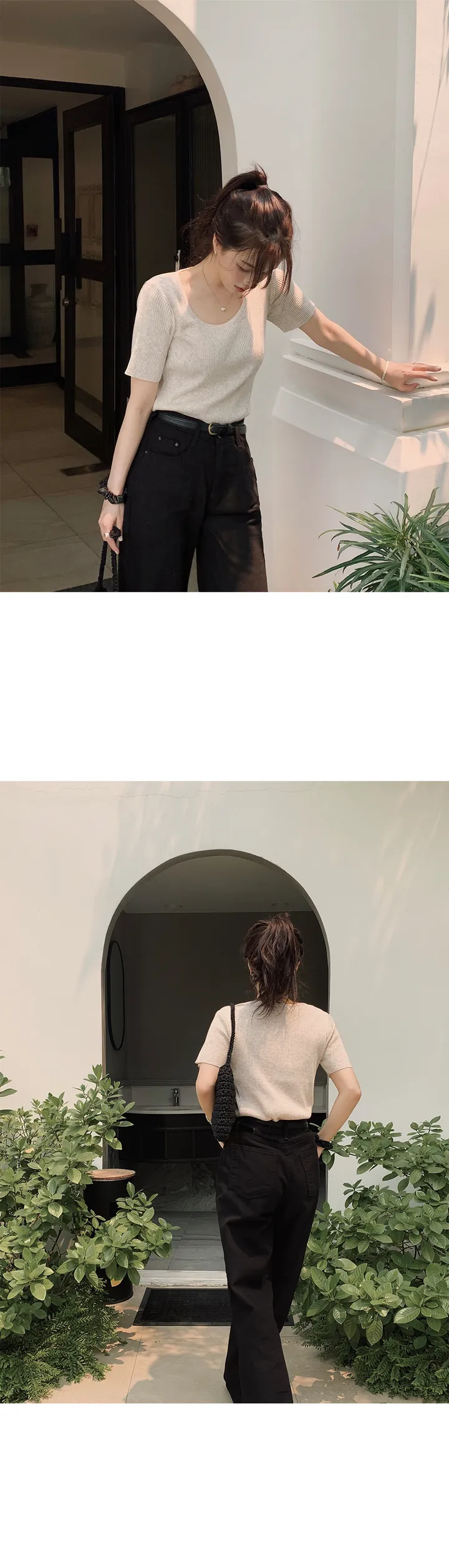 [👀허리밴딩/후들팬츠] 투데이 에어썸머 와이드팬츠 (+기본/롱ver) - 4 size (SLOWMADE/자체제작/봄팬츠/여름팬츠/바지/세미와이드/편안함/데일리) 상세 이미지 39